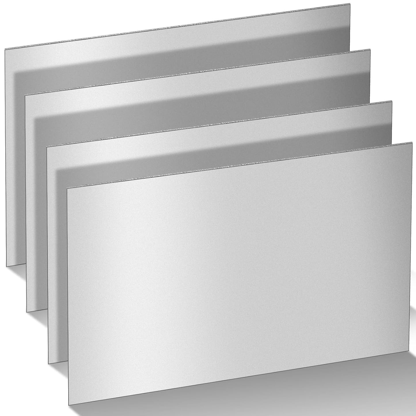 4 Pcs 12 x 8 in Mild Steel Sheet Metal for Industrial Projects