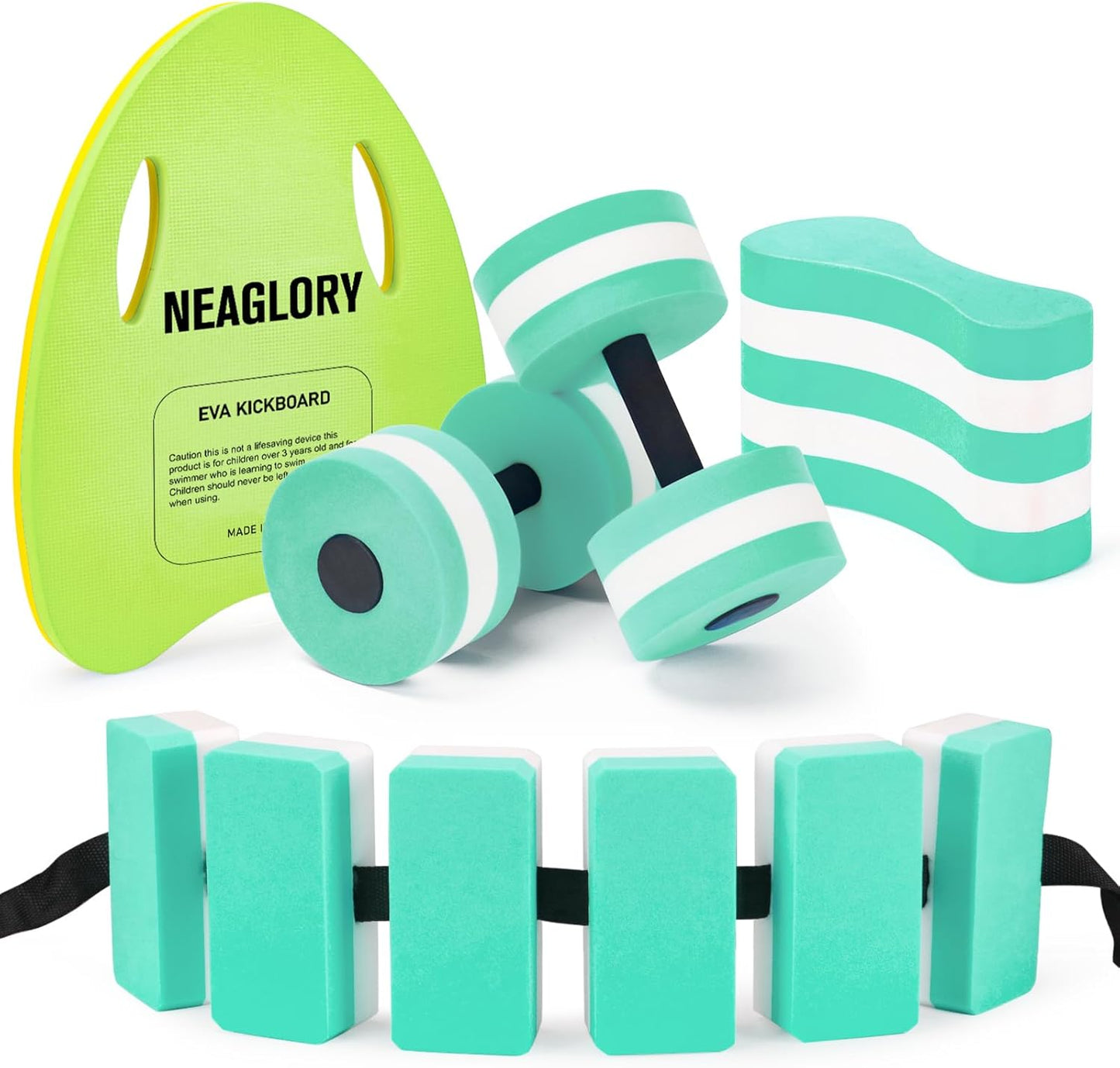 NEAGLORY 5 Pieces Water Aerobics Set for Pool Fitness Fun