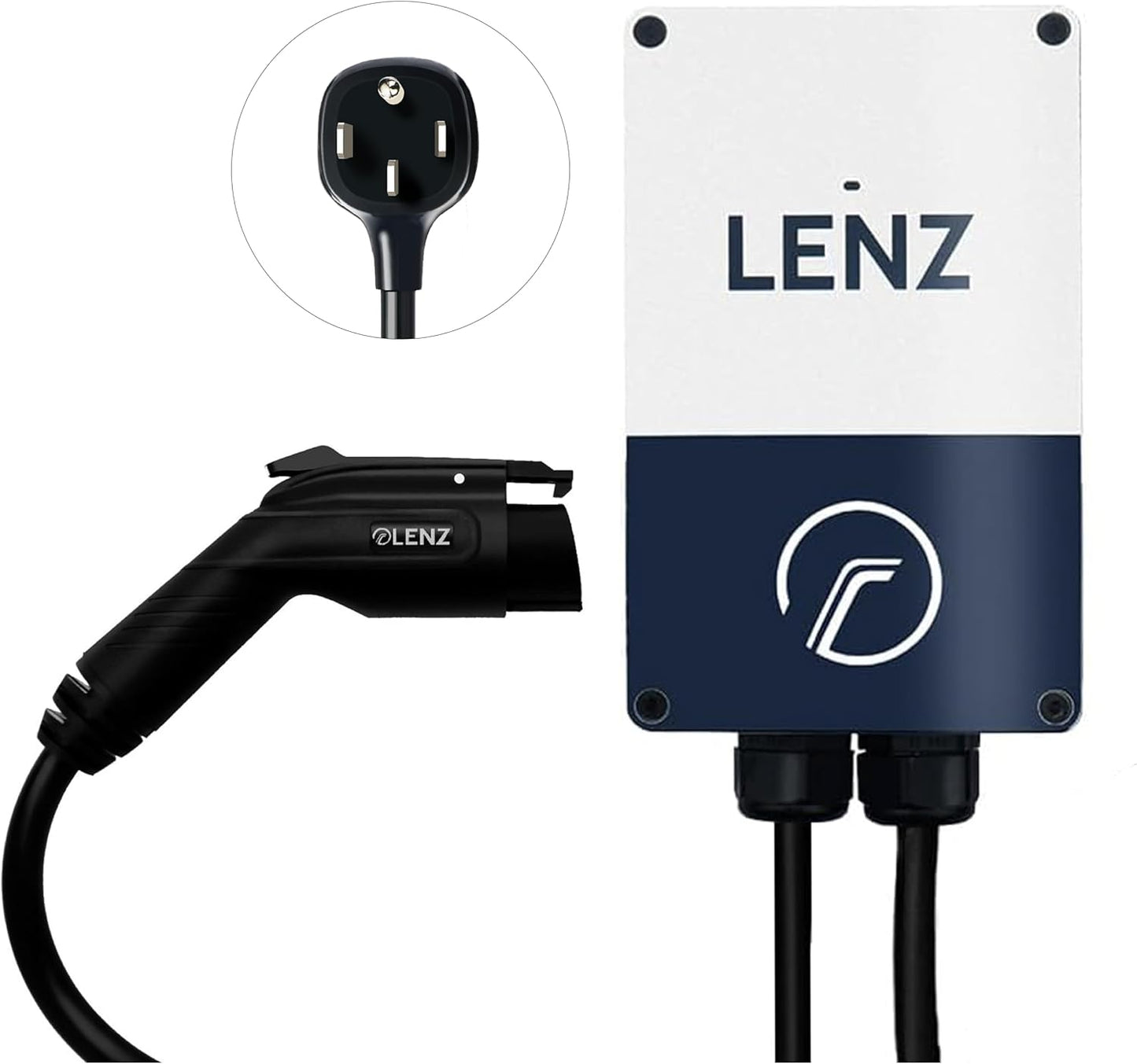 LENZ 40A EV Charging Station: Weatherproof & Safety Certified