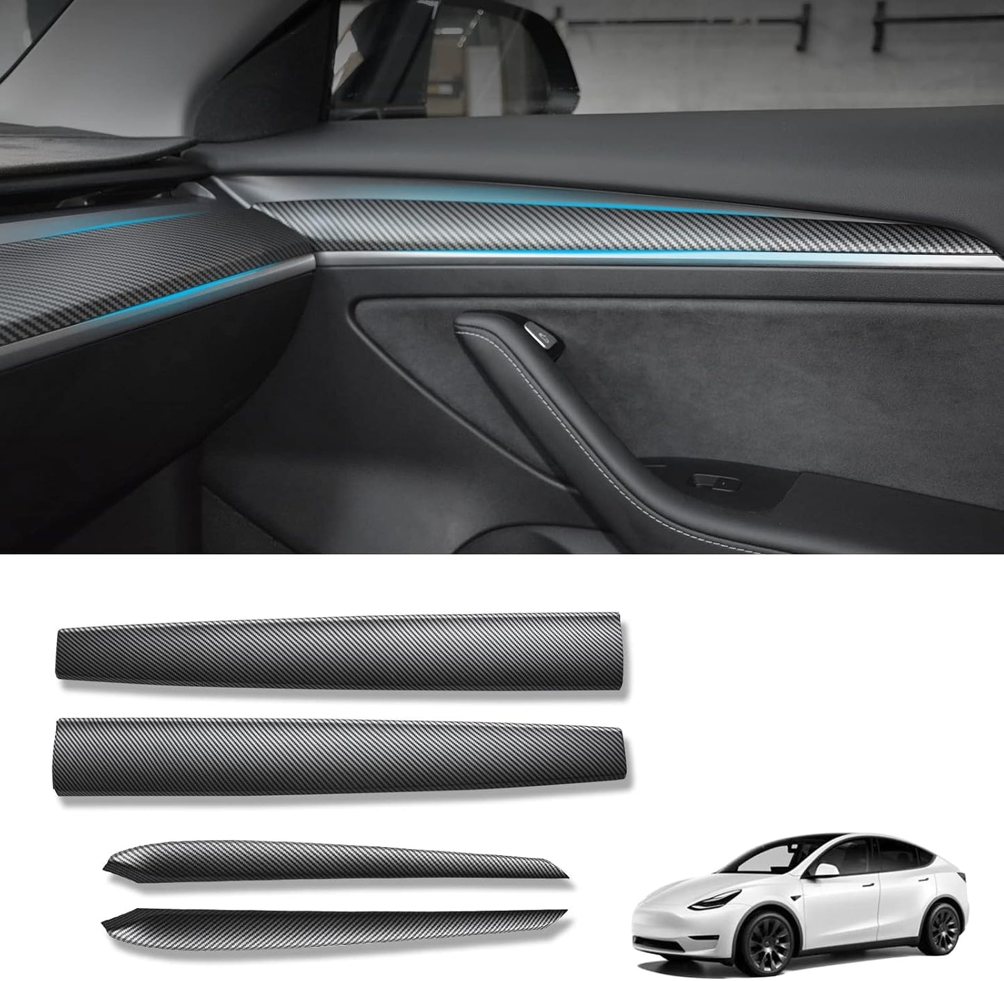 KKTR-CAR Dashboard Cover Wrap for Tesla Model 3 and Model Y