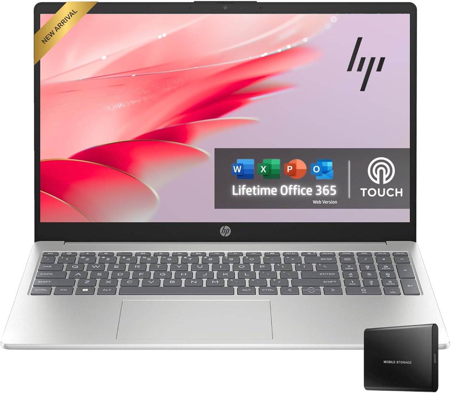 HP Pavilion Touchscreen Laptop with 1TB Storage and Office 365
