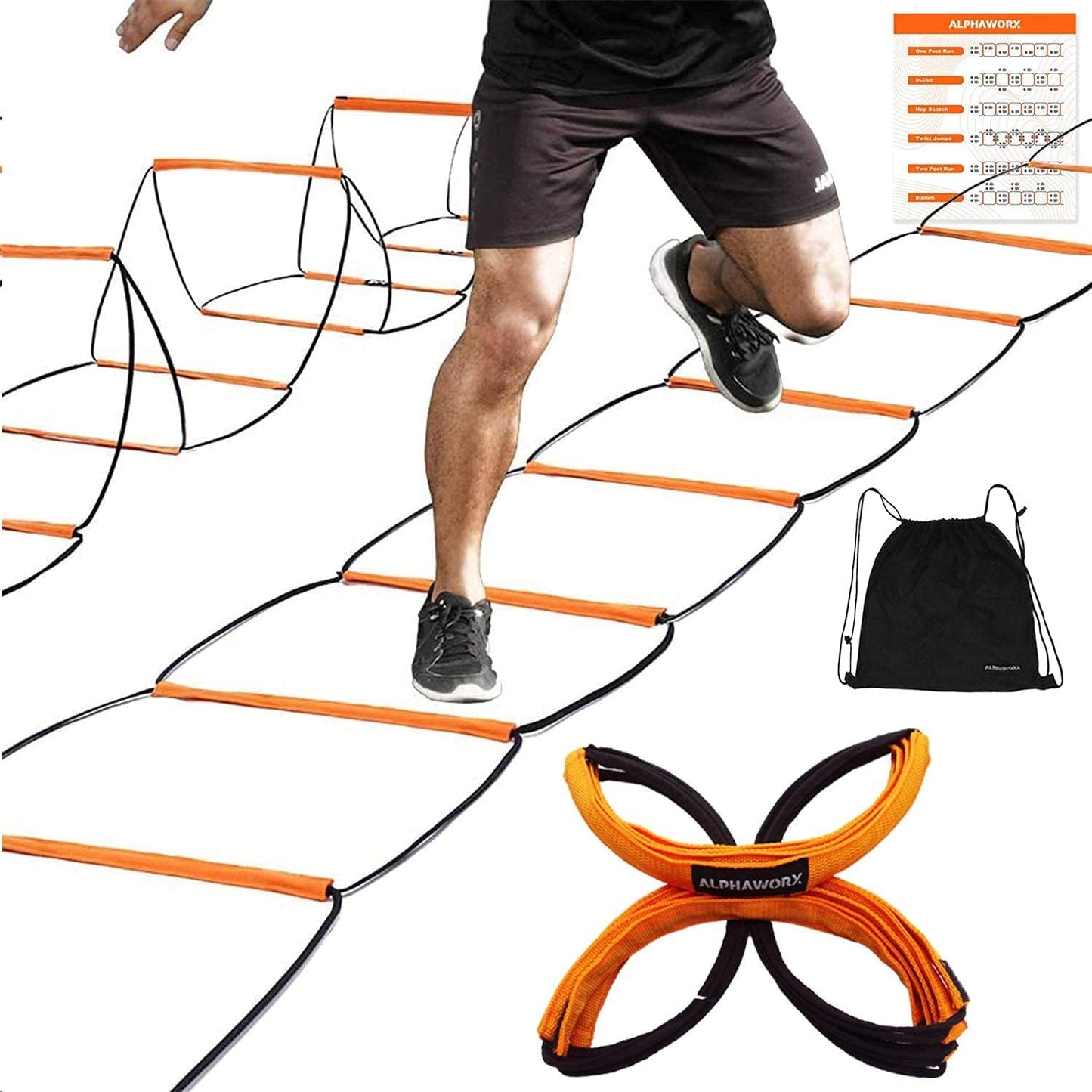 Agility Ladder for Speed Training - Foldable & Easy Setup