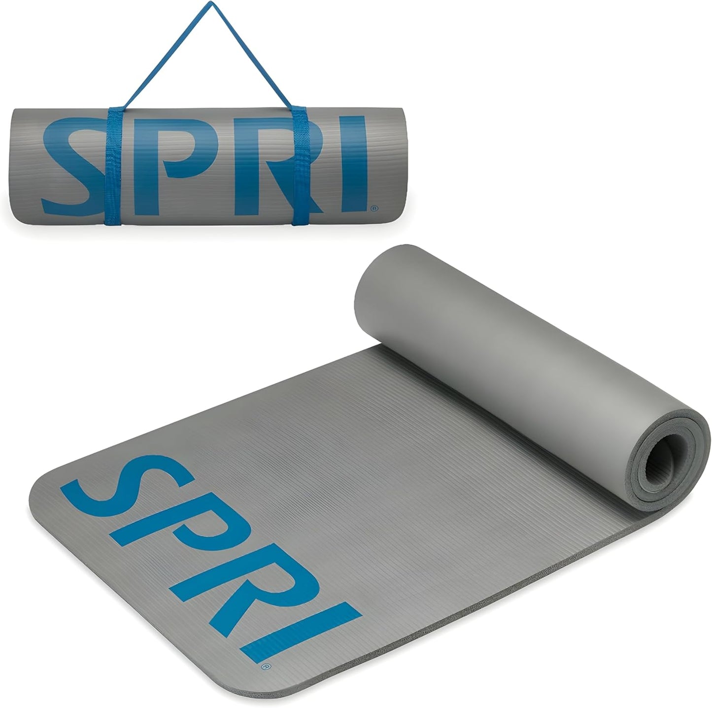 SPRI 12mm Pro Fitness Mat - Ideal for Home and Gym Workouts