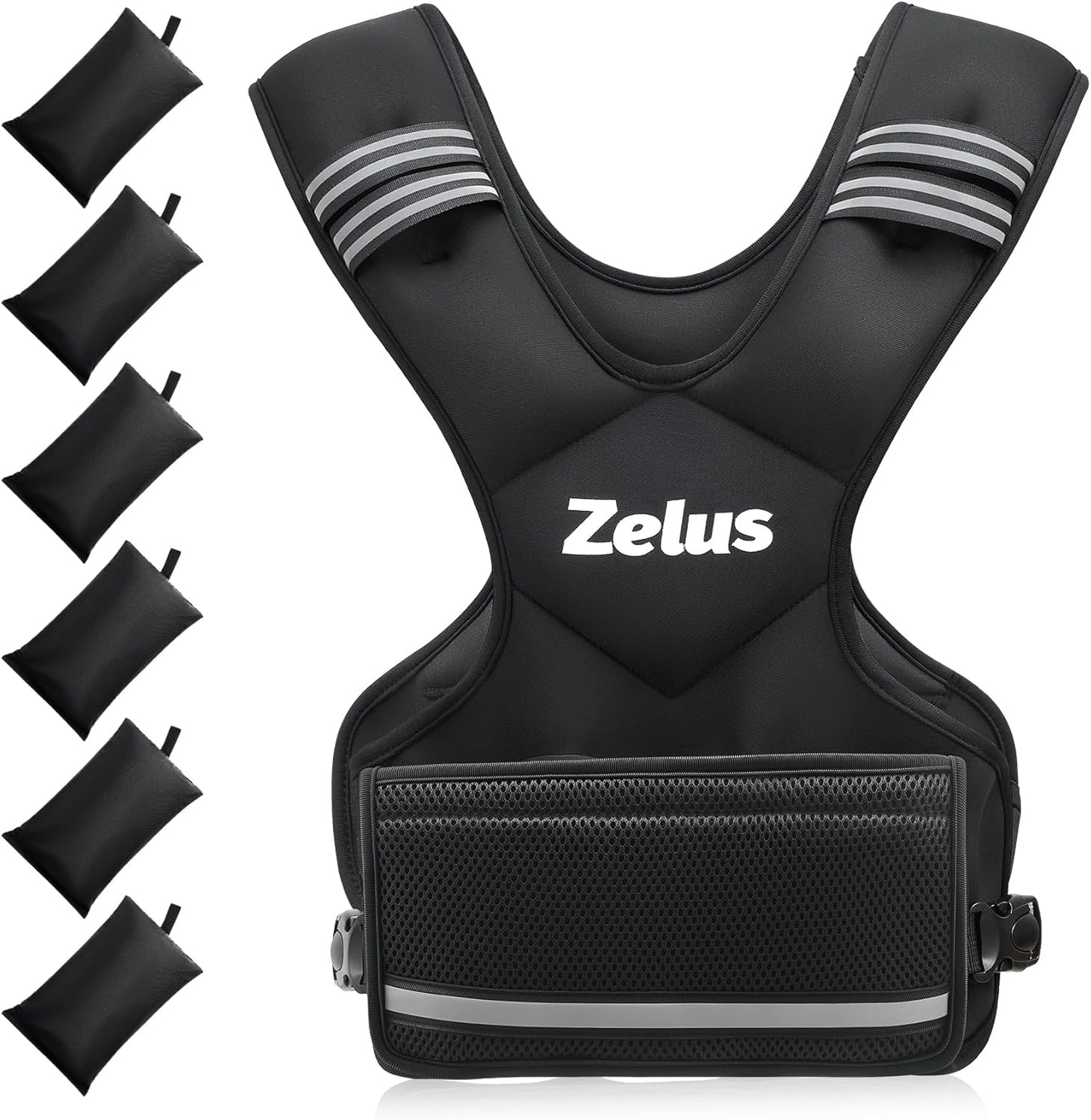 ZELUS Adjustable Weighted Vest for Home Workouts and Training