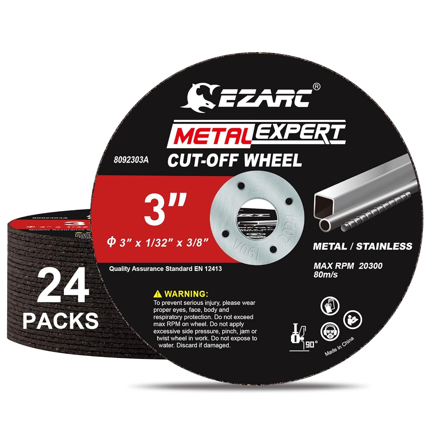 EZARC 24 Pack Metal Cutting Wheels - Upgraded Thin Design