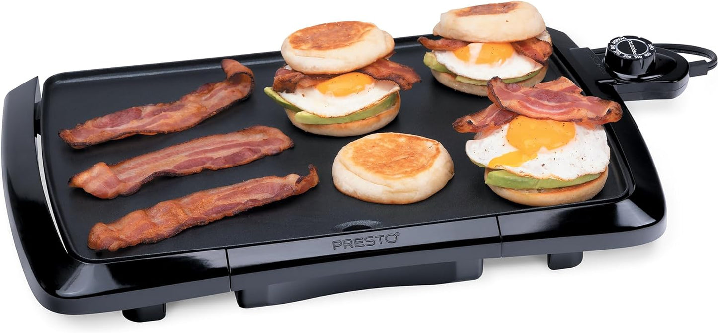 Presto Cool Touch Electric Griddle with Large Cooking Surface