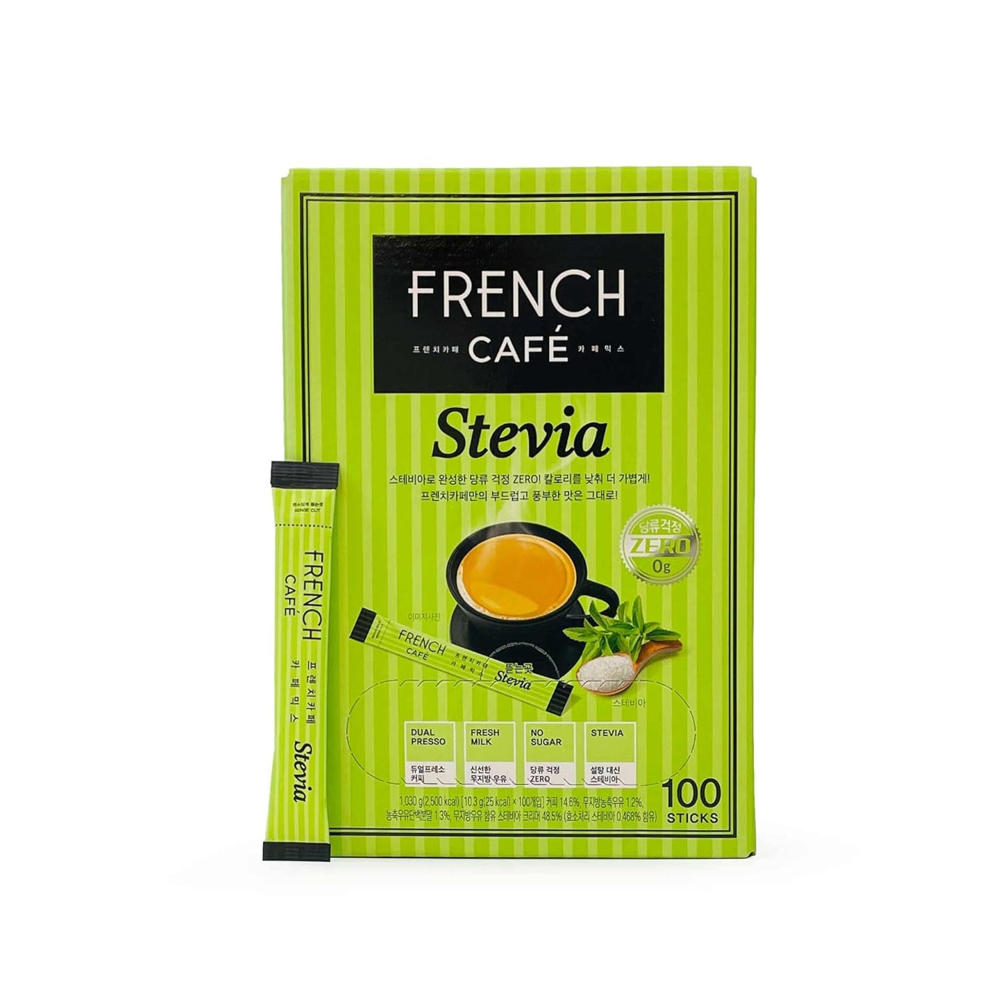 Namyang French Cafe Stevia Instant Coffee Mix - Zero Sugar Delight