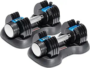 Lifepro Adjustable Dumbbell 25lb Set for Home Gym Fitness