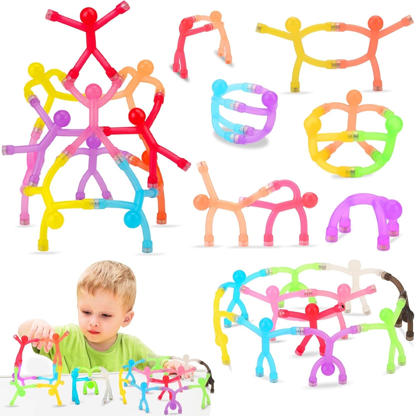 48Pcs Magnetic People Figures for Kids - Creative Travel Toys