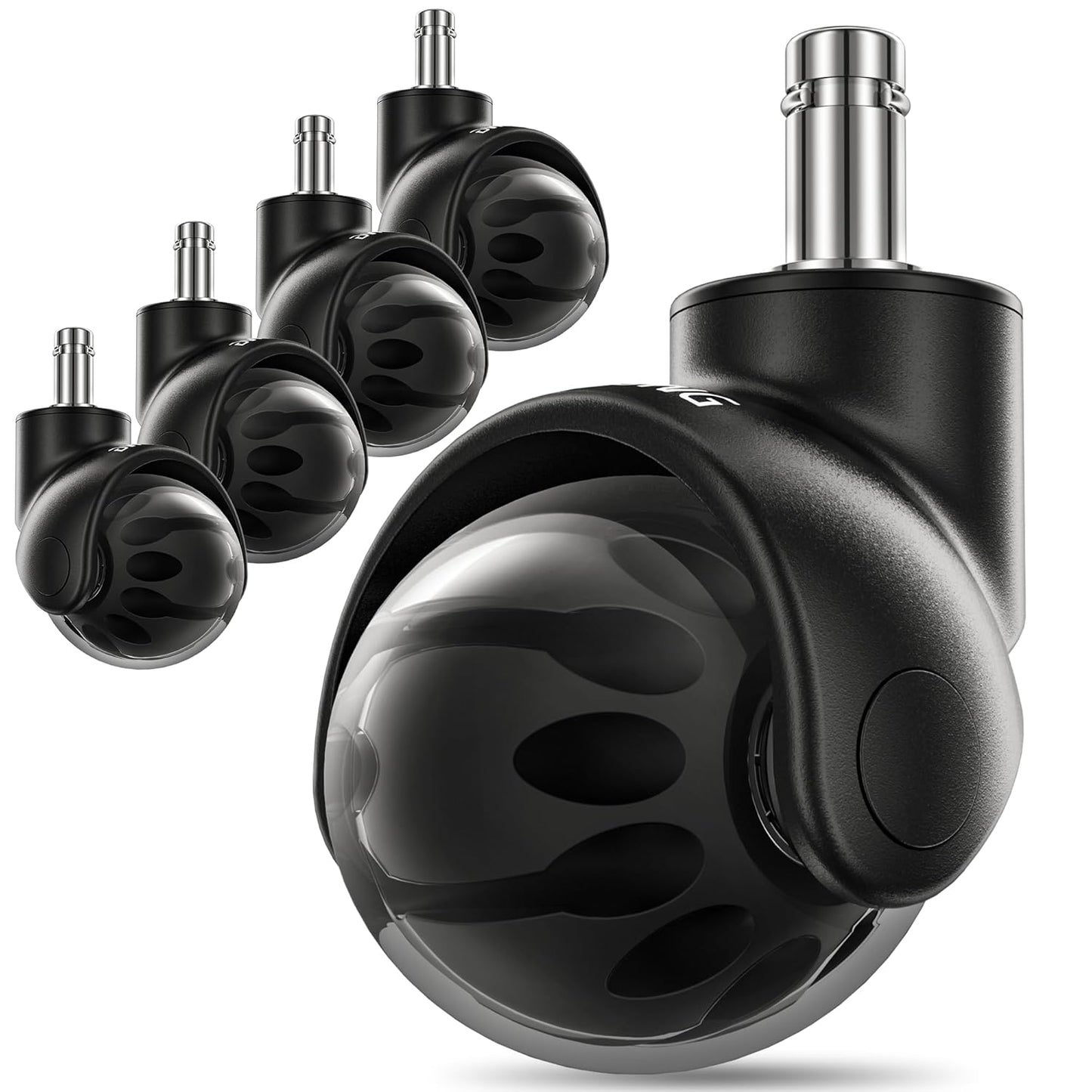Heavy Duty Office Chair Wheels for Hardwood Floors and Carpet
