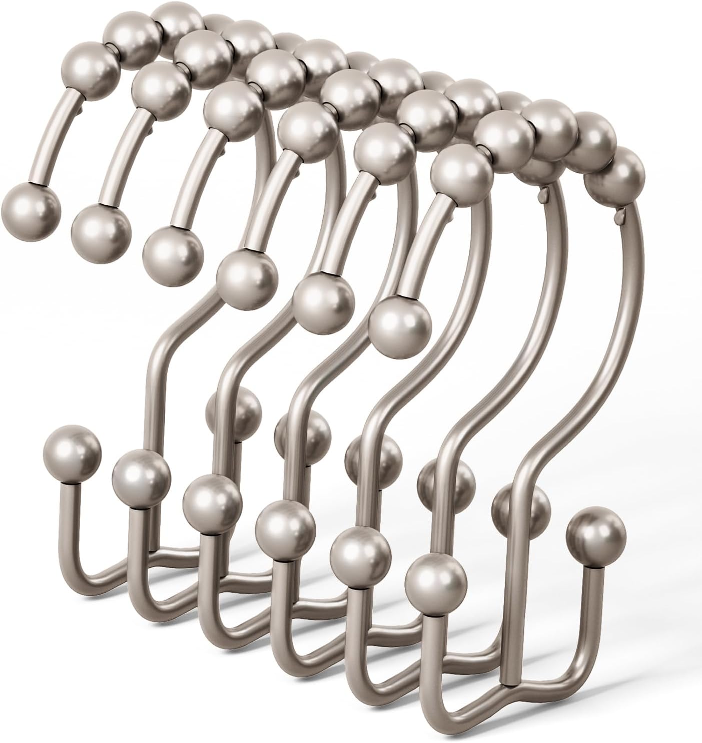 Rust-Proof Double Shower Rings by DAWNER