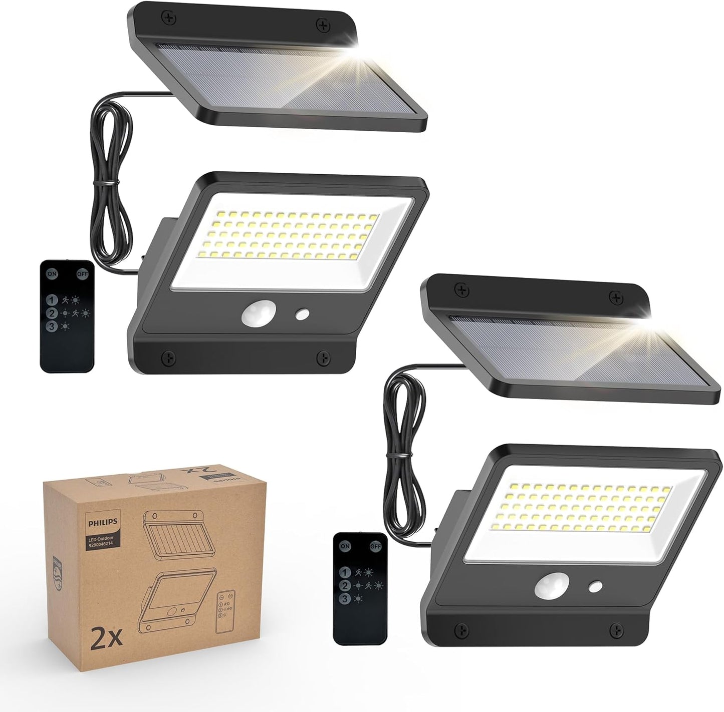 Philips Solar Security Light Outdoor LED with Motion Sensor