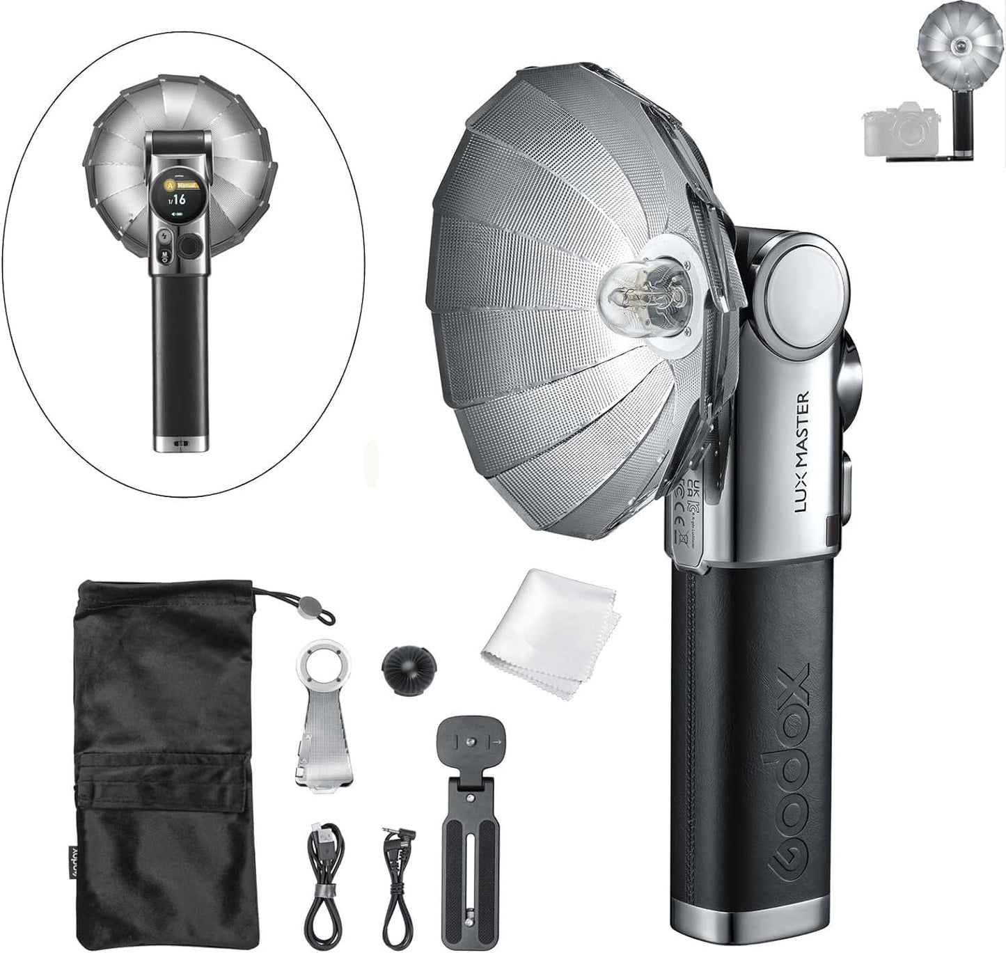 Godox Lux Master TTL Retro Camera Flash with Touchscreen Control