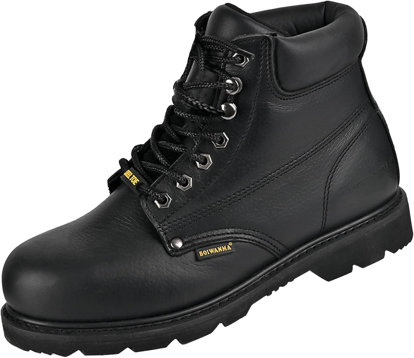 Steel Toe Work Boots for Men, Slip Resistant & Durable Safety