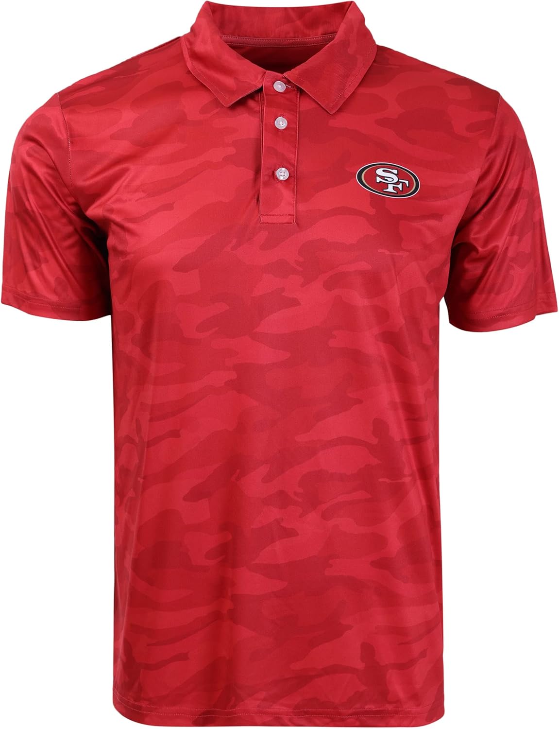 FOCO Men's NFL Team Logo Camo Color Polo Short Sleeve Shirt