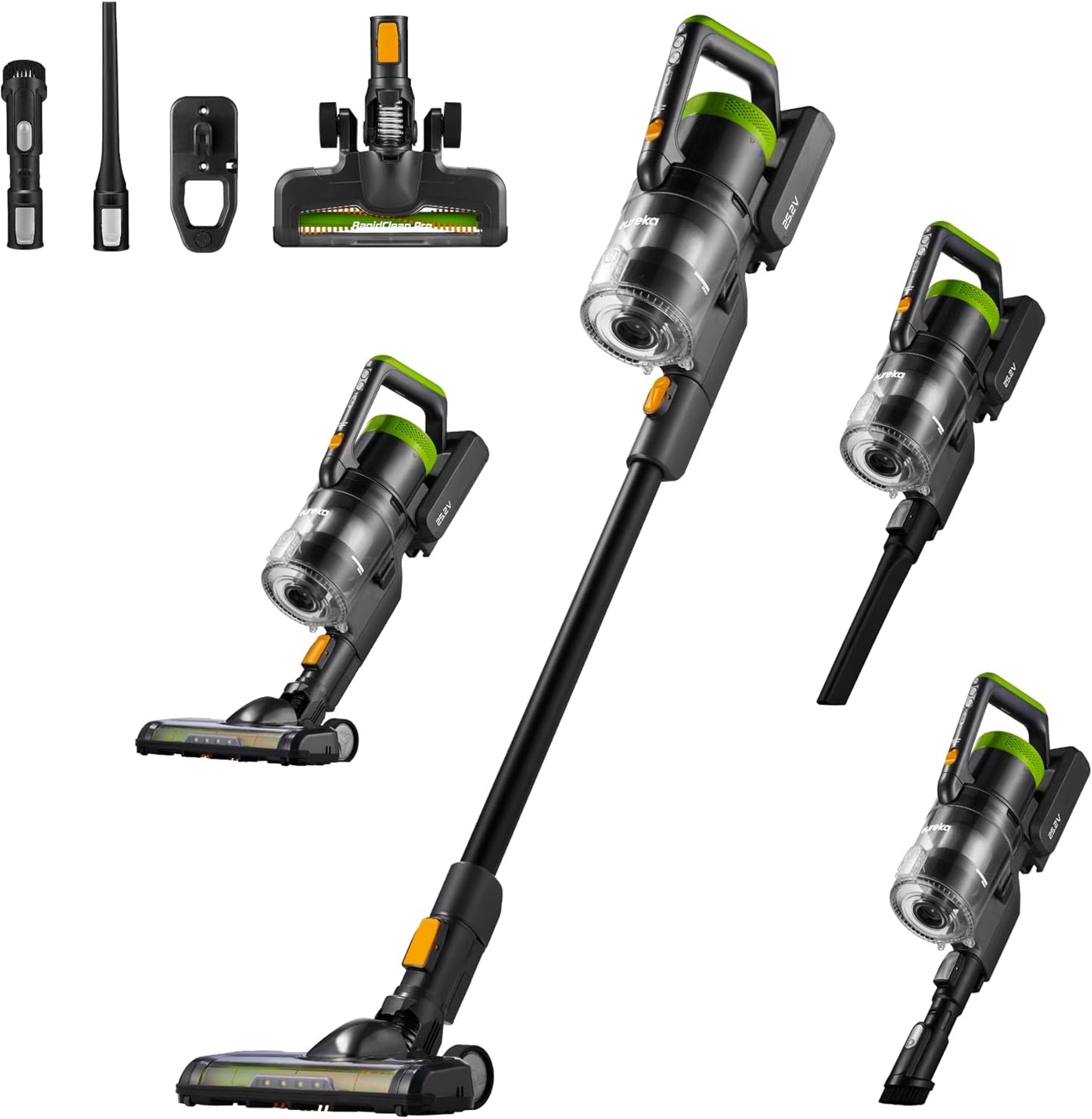 Eureka RapidClean Pro Cordless Vacuum - Lightweight with LED Headlights