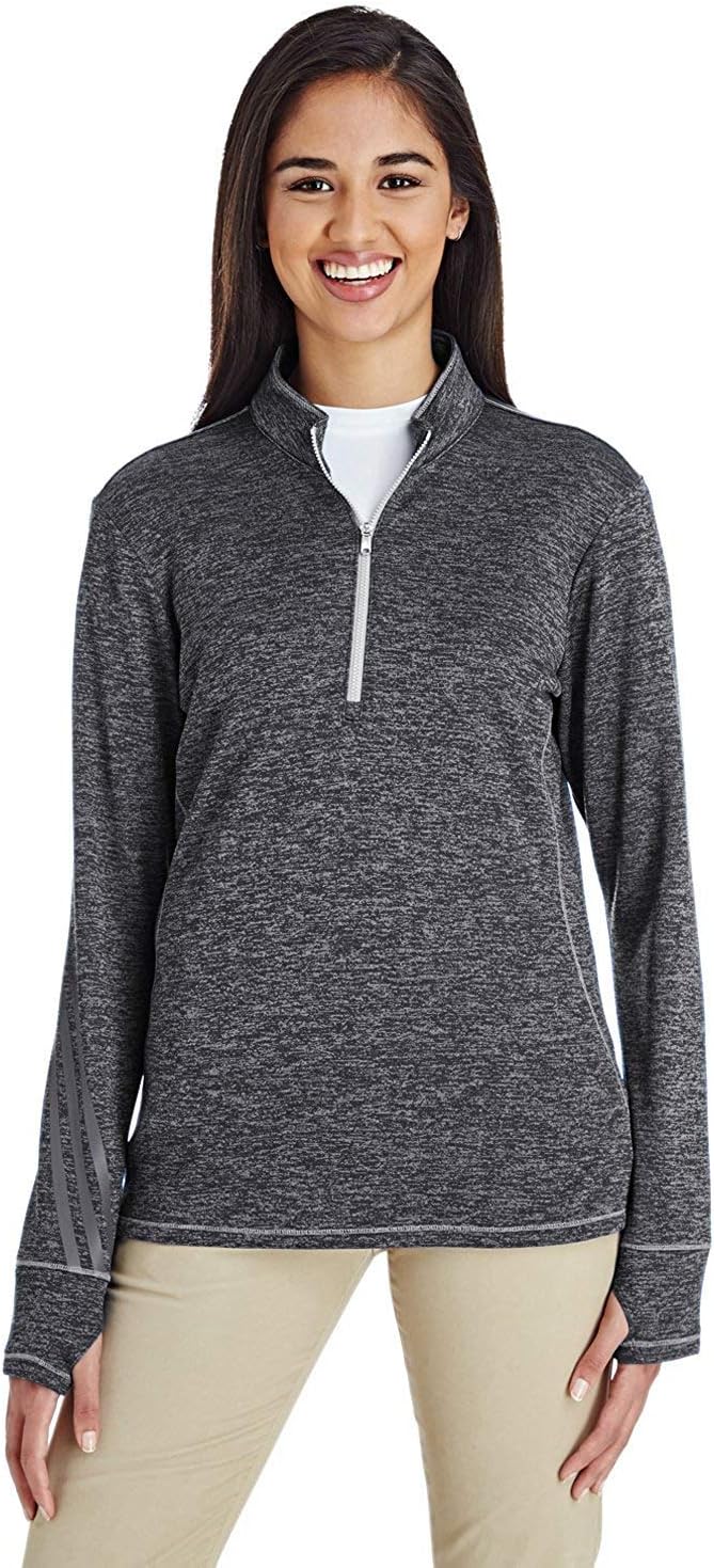 adidas Women's Brushed Terry Heathered Quarter-Zip Pullover Review