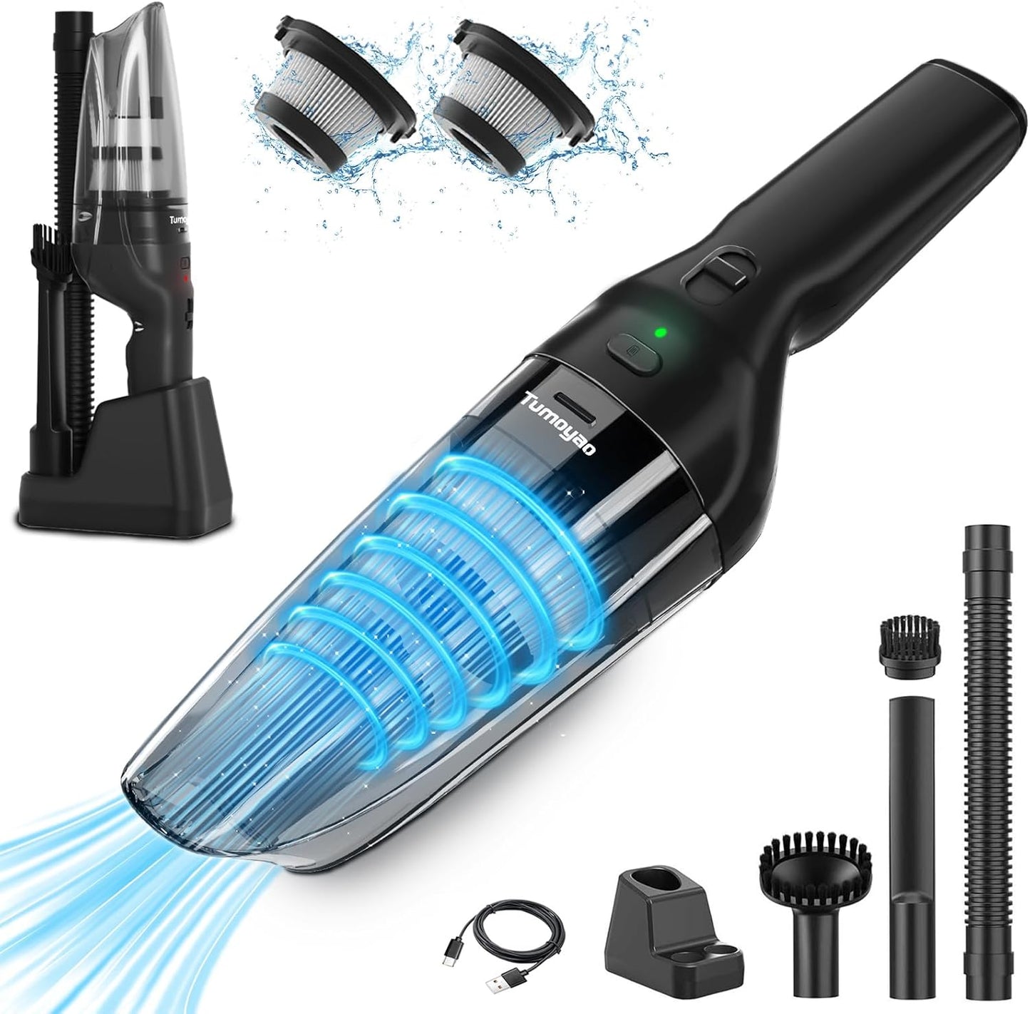 Powerful Cordless Car Vacuum - 9500PA Suction