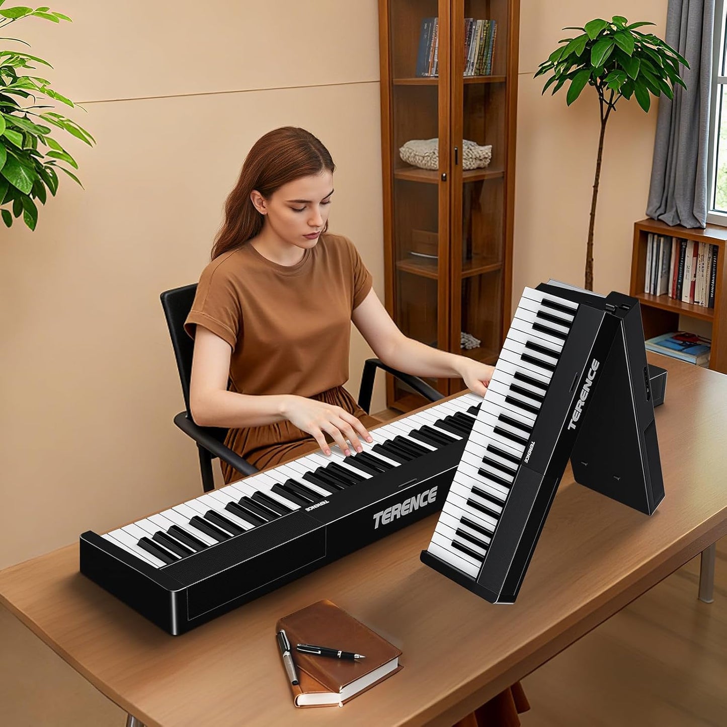 Portable Piano Keyboard 88 Key with MIDI Bluetooth and Bag