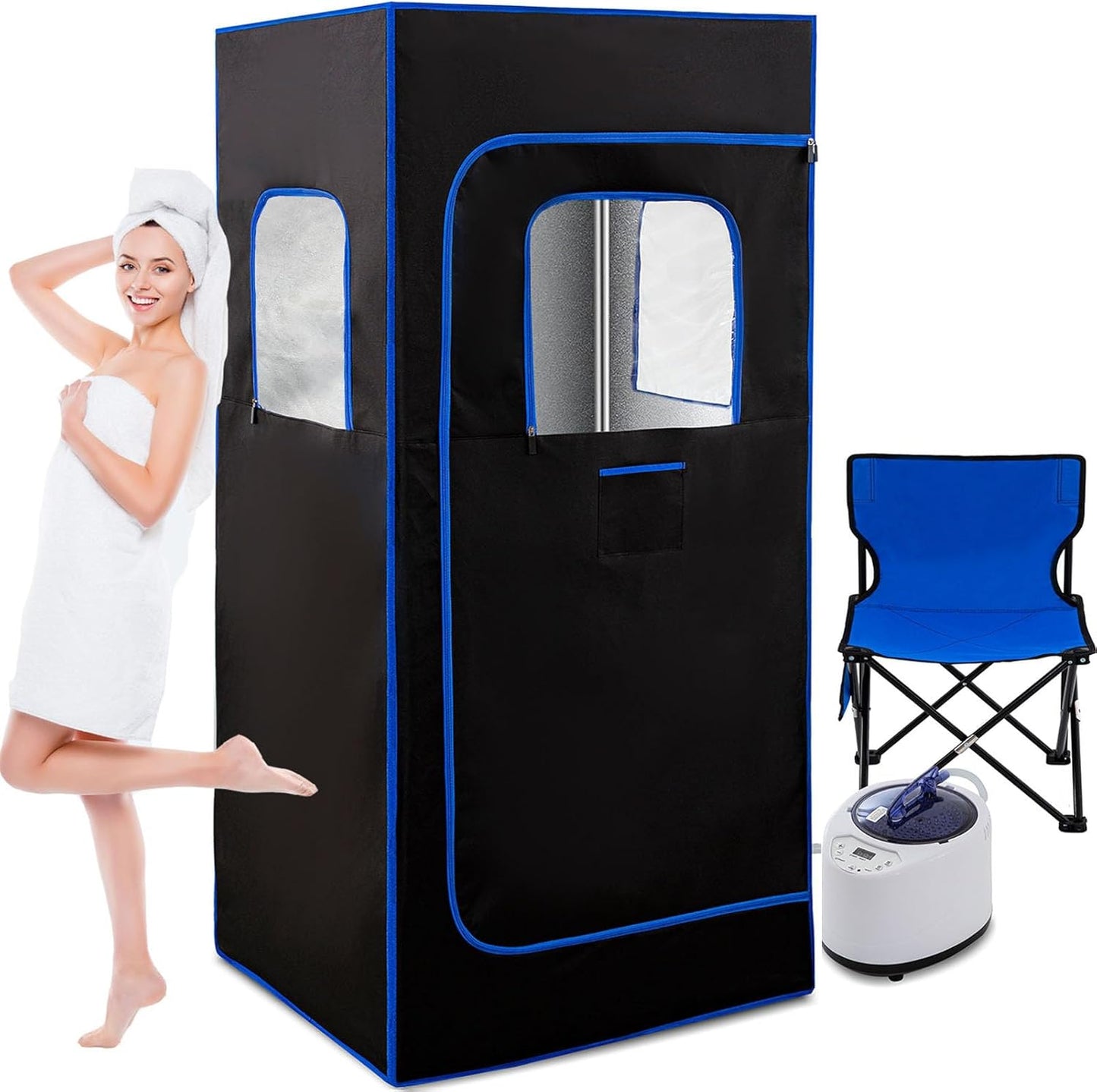 HUAMYTH Portable Sauna: 99Min Timer, 9 Levels