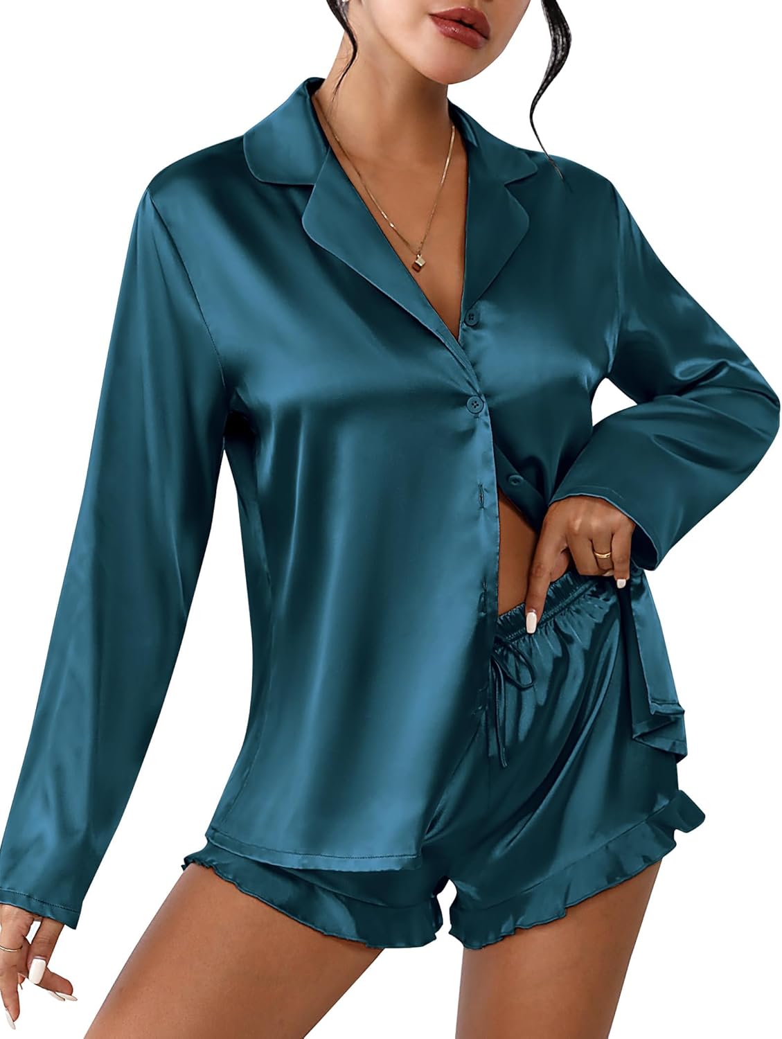 Ekouaer Womens Satin Pajama Sets for Ultimate Comfort and Style