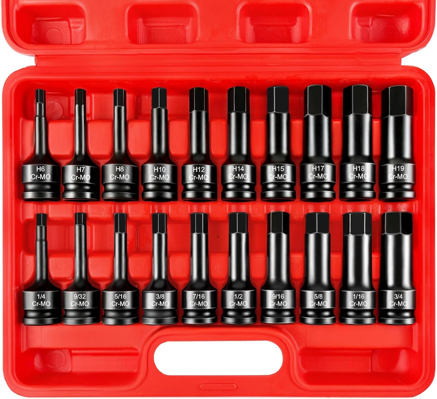 WETT 1/2 Drive Master Impact Hex Bit Set for Professionals
