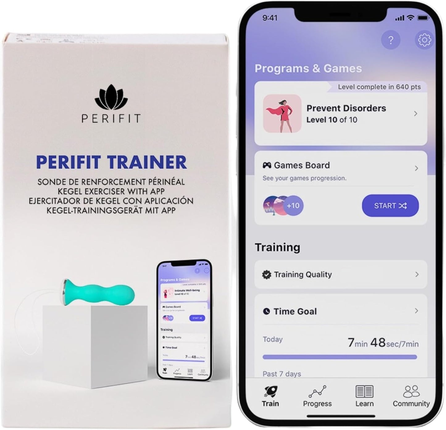 Perifit Pelvic Floor Exerciser with App for Kegel Training