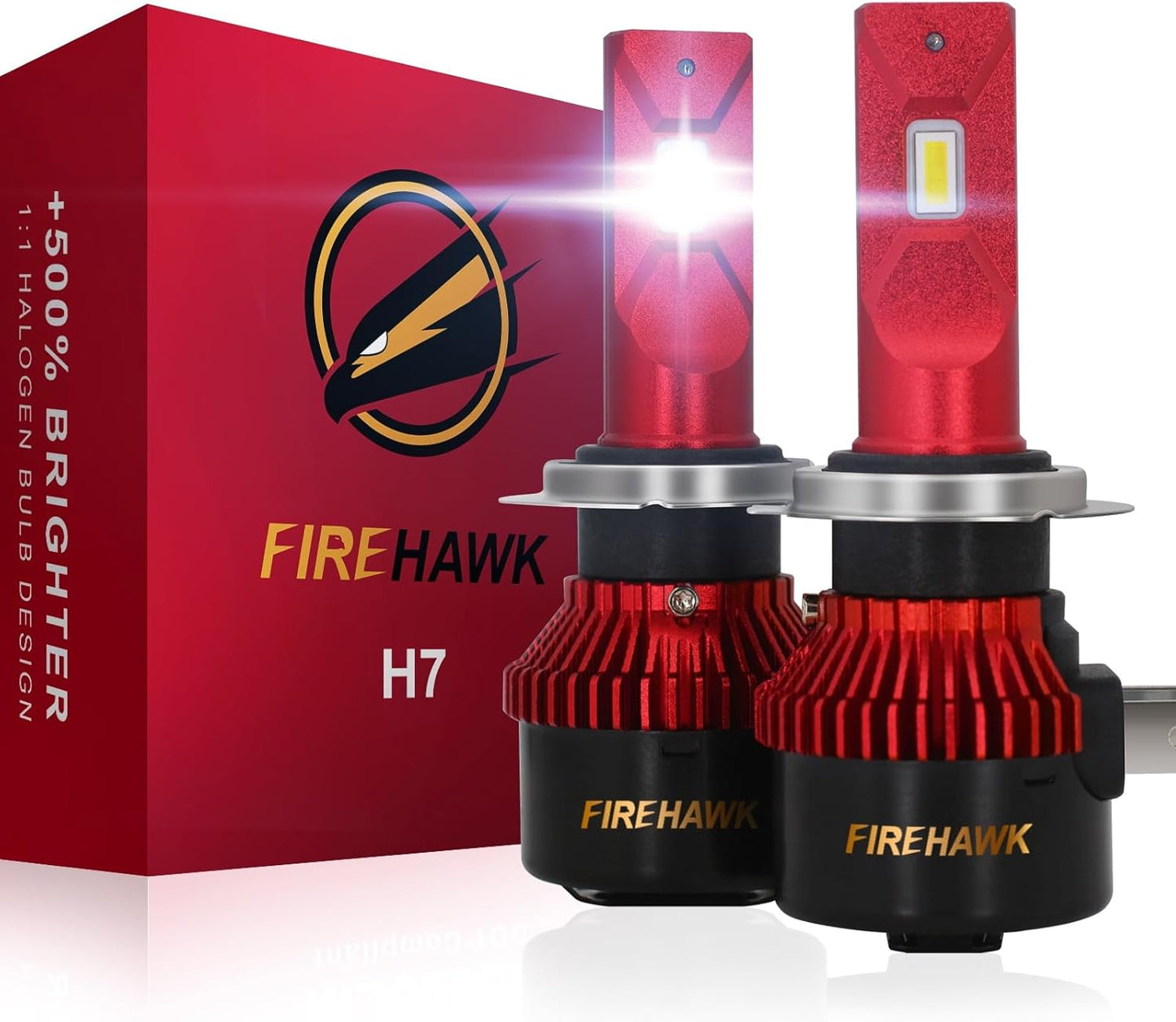 Firehawk H7 Bulbs 30000LM Pure White 6000K for Fog Lights