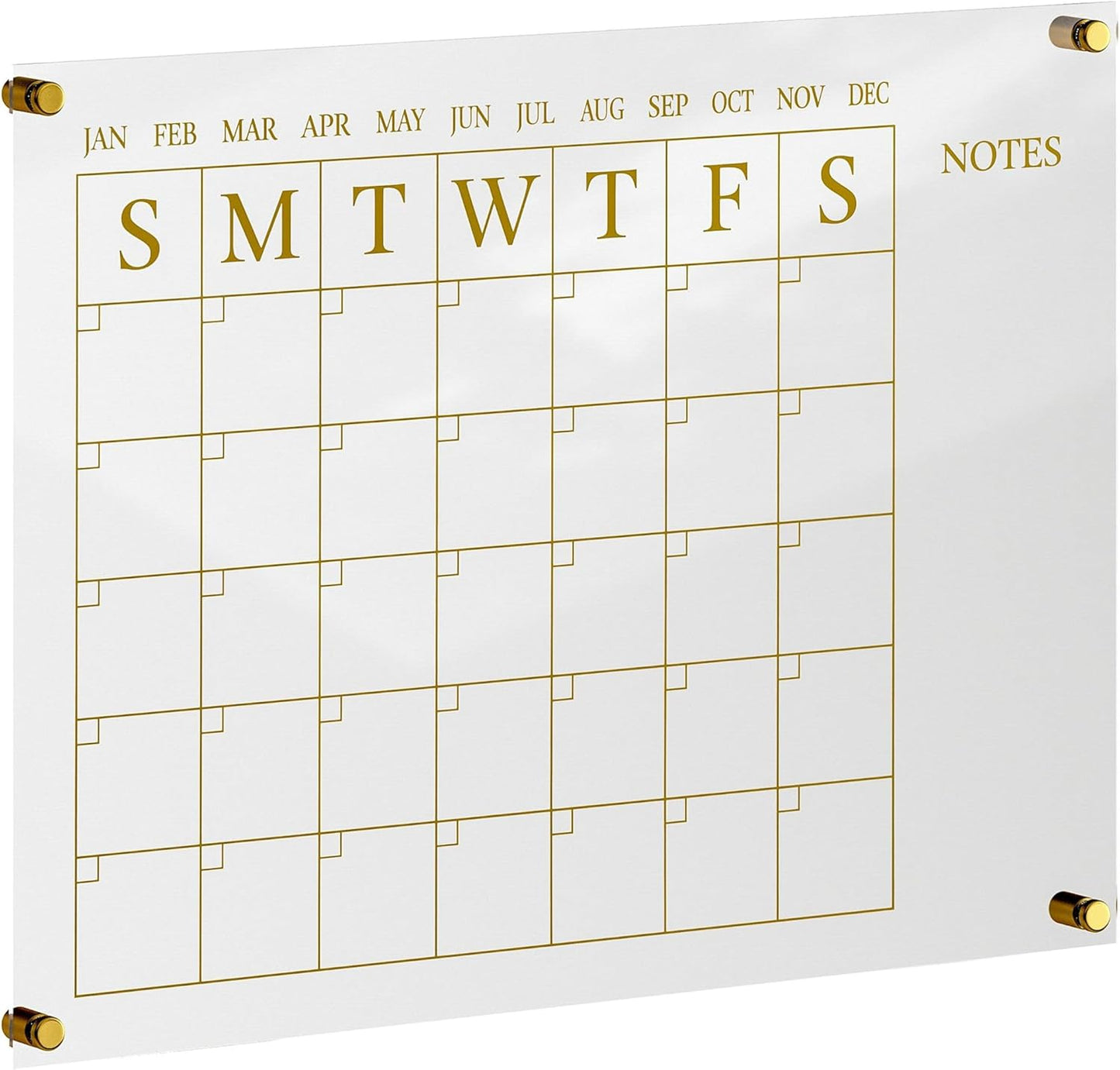 Martha Stewart Grayson Acrylic Wall Calendar for Busy Lives