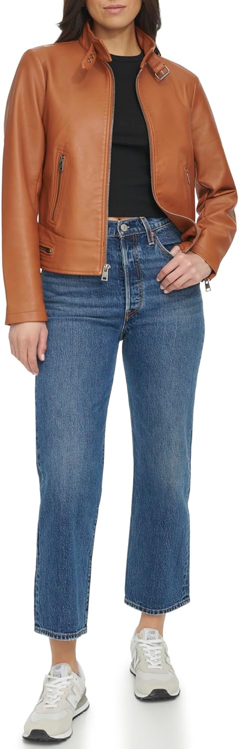 Levi's Women's Faux Leather Motocross Racer Jacket for Style