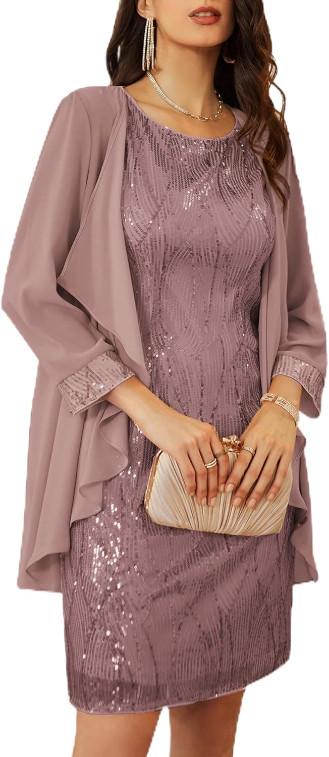 GRACE KARIN Women's Sequin Dress for Wedding Guests & More