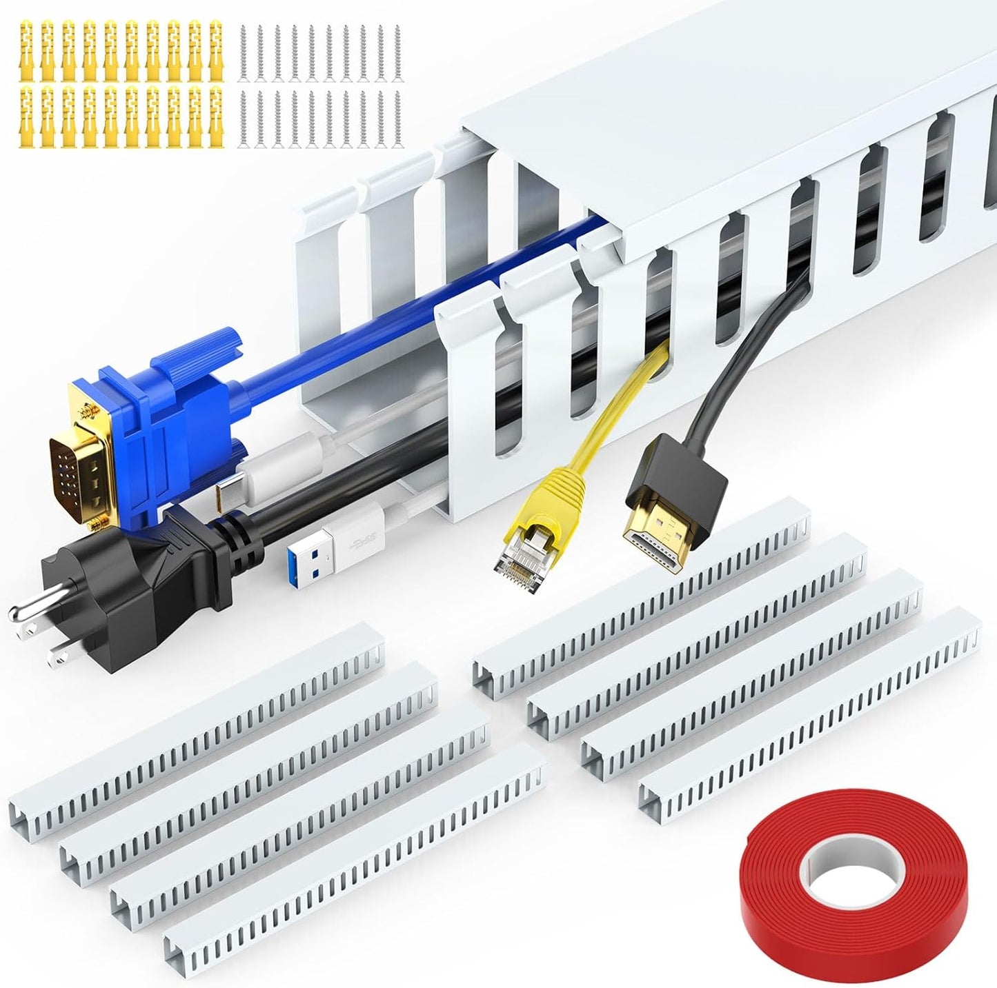 UMTELE Cable Raceway Kit - Hide TV Cables