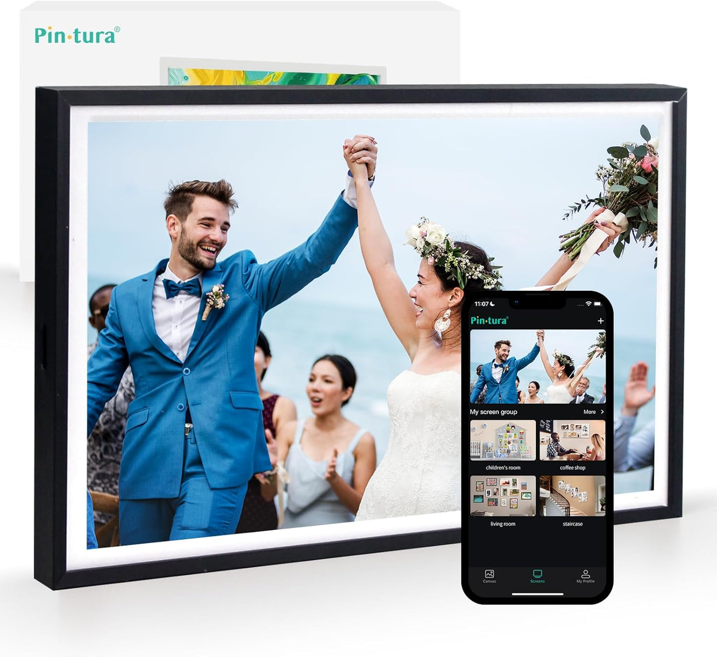 10.1 WiFi Digital Picture Frame with 64GB Storage and App Sharing