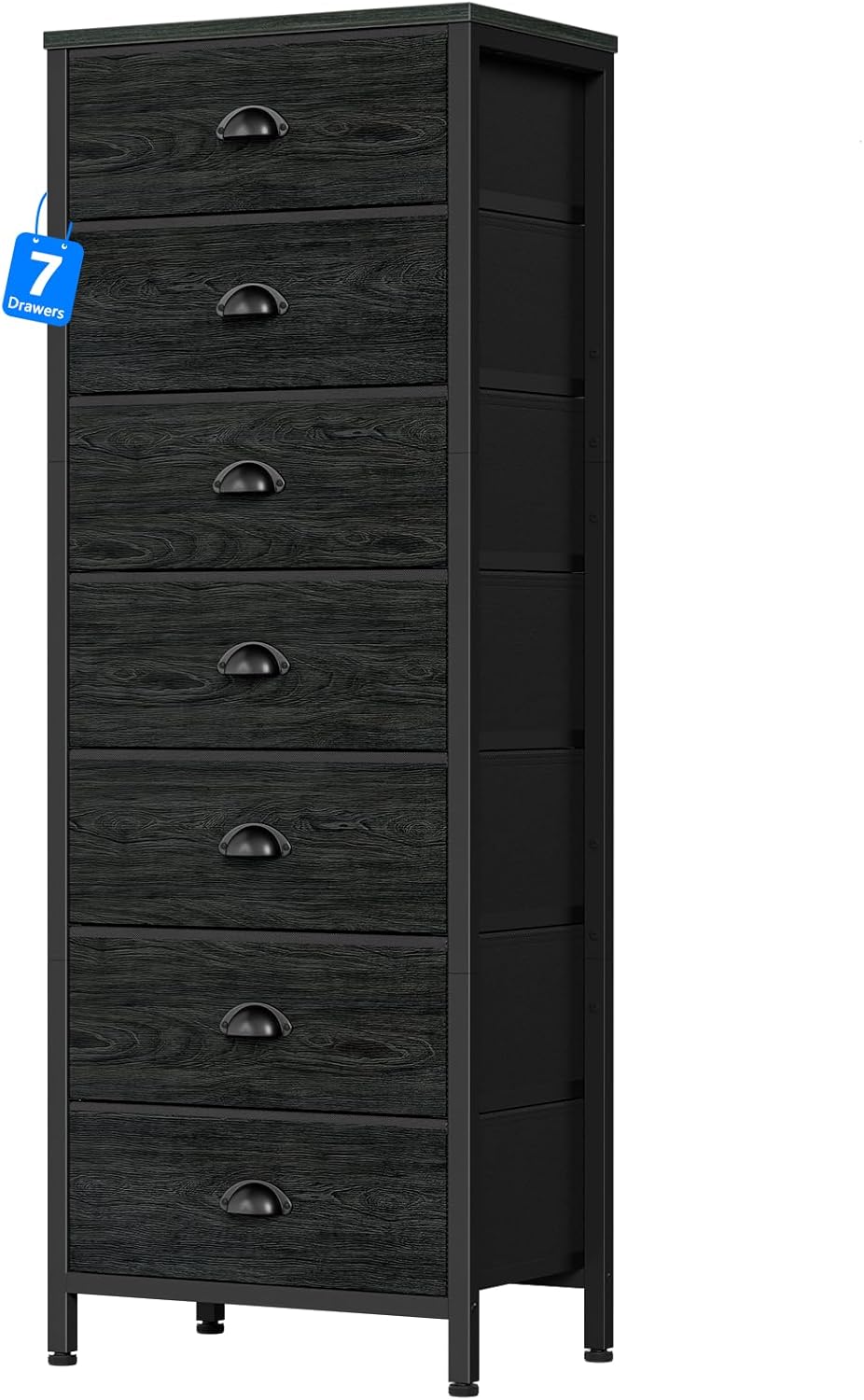 Furnulem Bedroom Dresser with 7 Fabric Bins for Storage