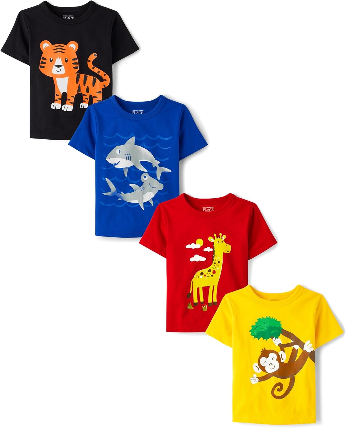Animal Graphic T-Shirts for Baby and Toddler Boys' Multipack