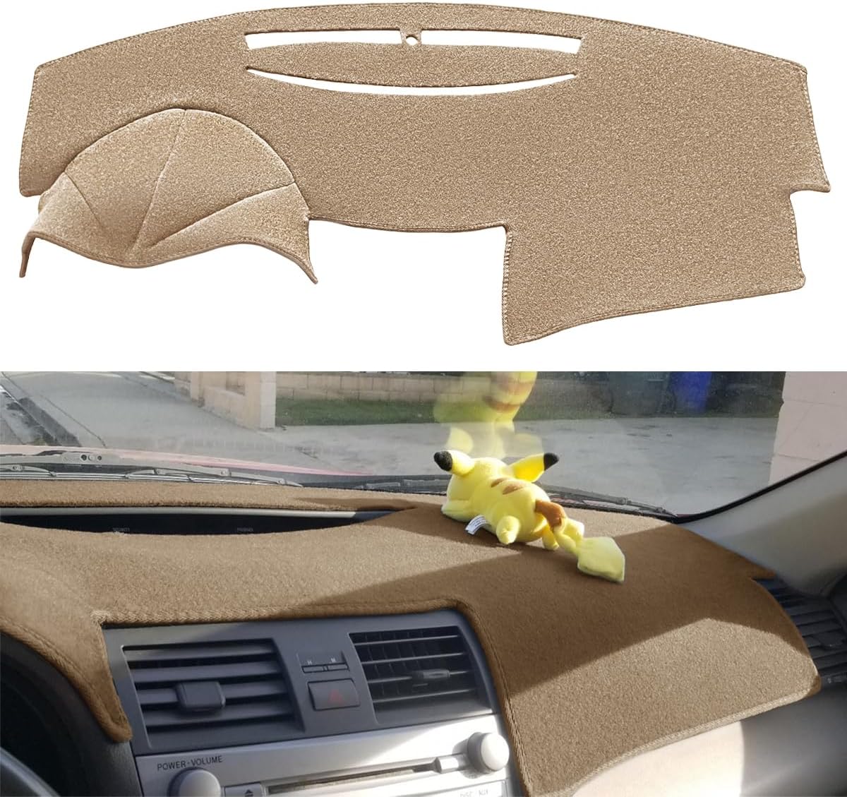 Custom Fit Dash Cover Mat for Toyota Camry 2007-2011 Beige
