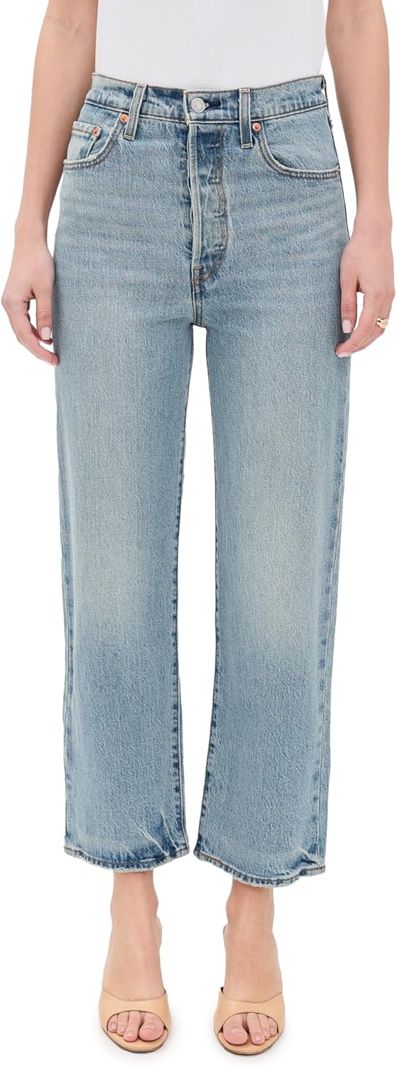 Levi's Womens Premium Ribcage Straight Ankle Jeans for Comfort