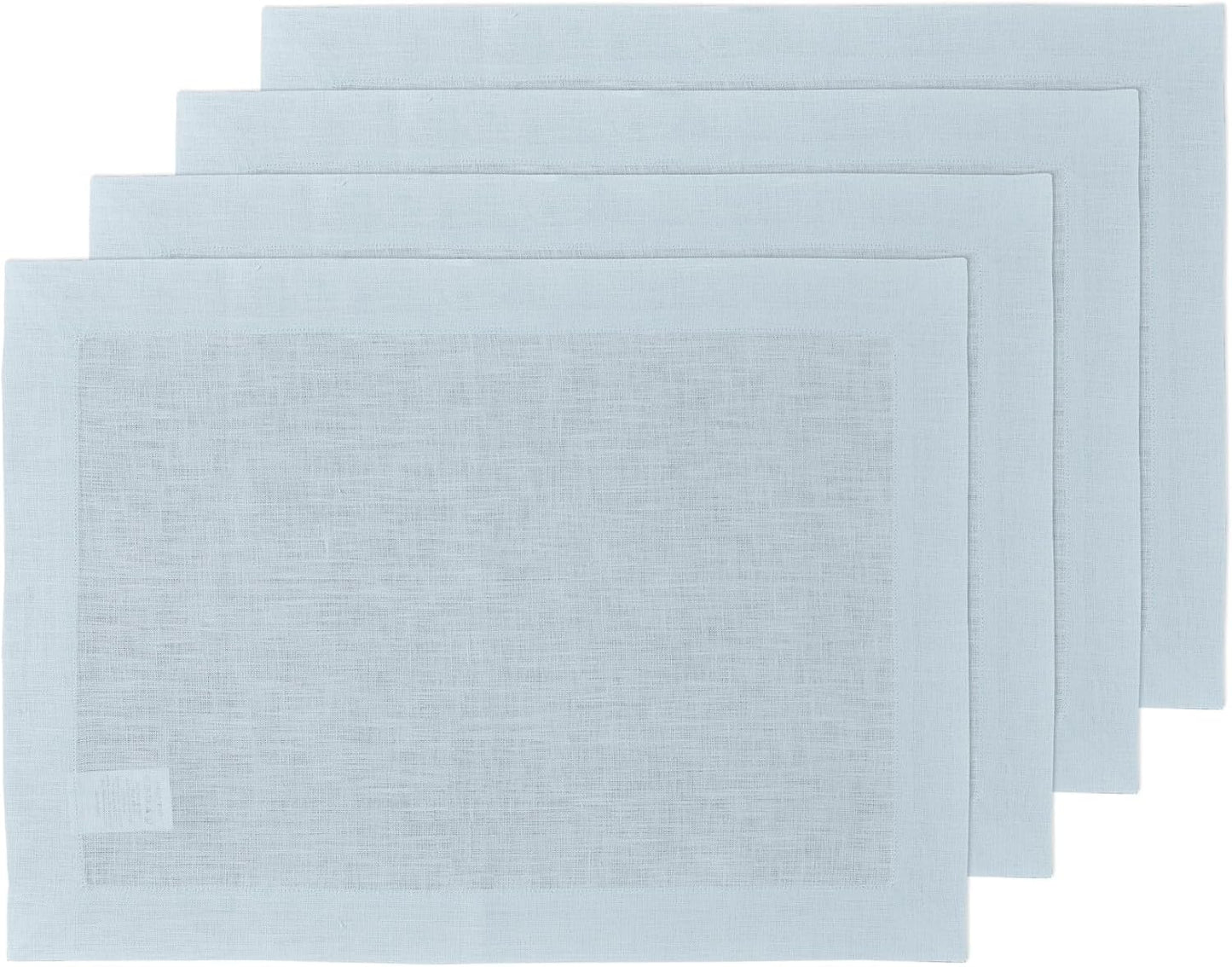 Pure Linen Placemats Set of 4 - Ice Water Table Decor