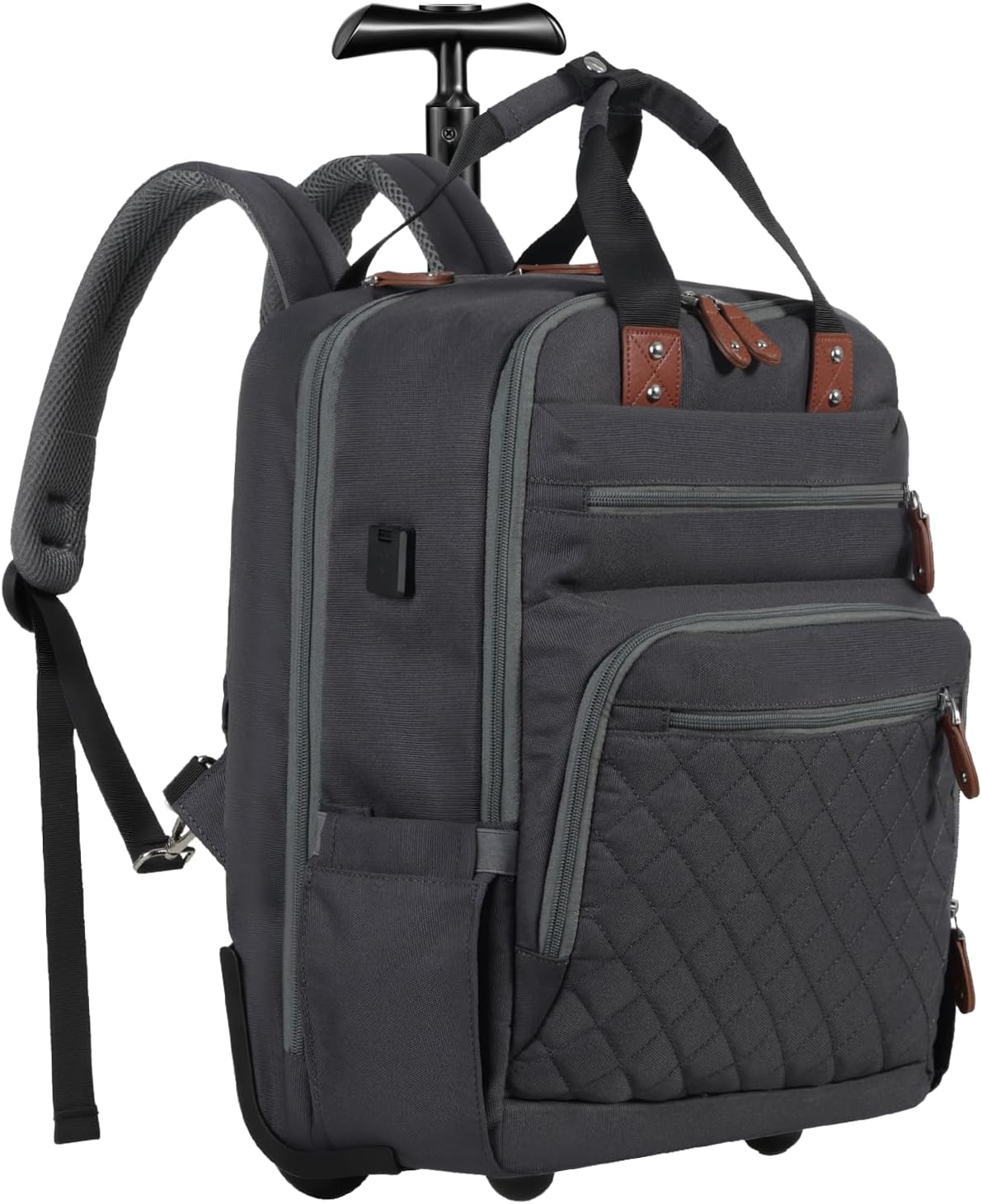 2-in-1 Hidden Rolling Diaper Bag for Effortless Travel
