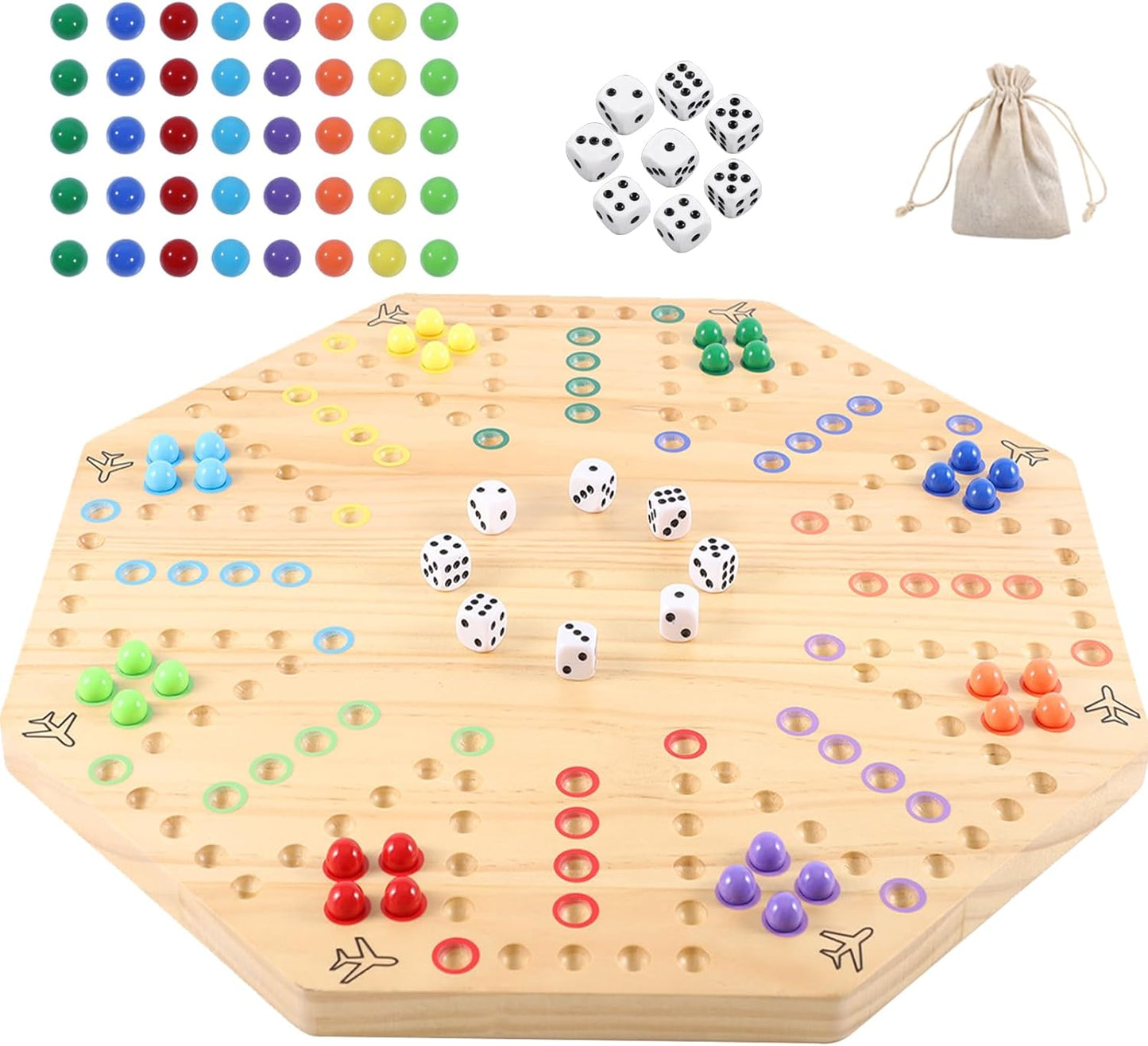 HOROW Wahoo Board Game Classic Fast Track for 6 or 8 Players