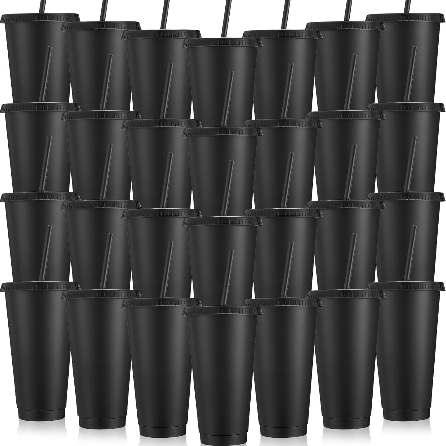 30 Pack Tumbler with Straw and Lid for Parties and Gifts