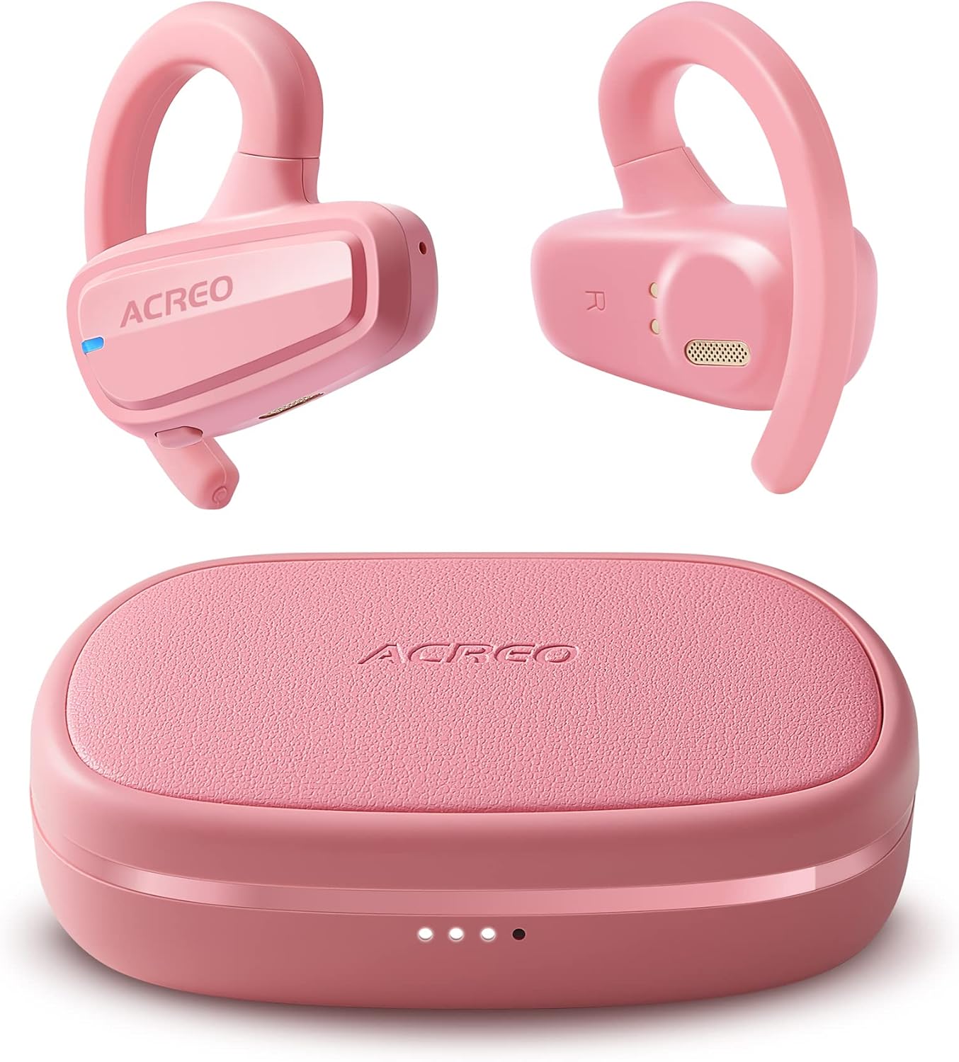 ACREO OpenBuds2022: 18H Playtime, IPX7 Waterproof Pink