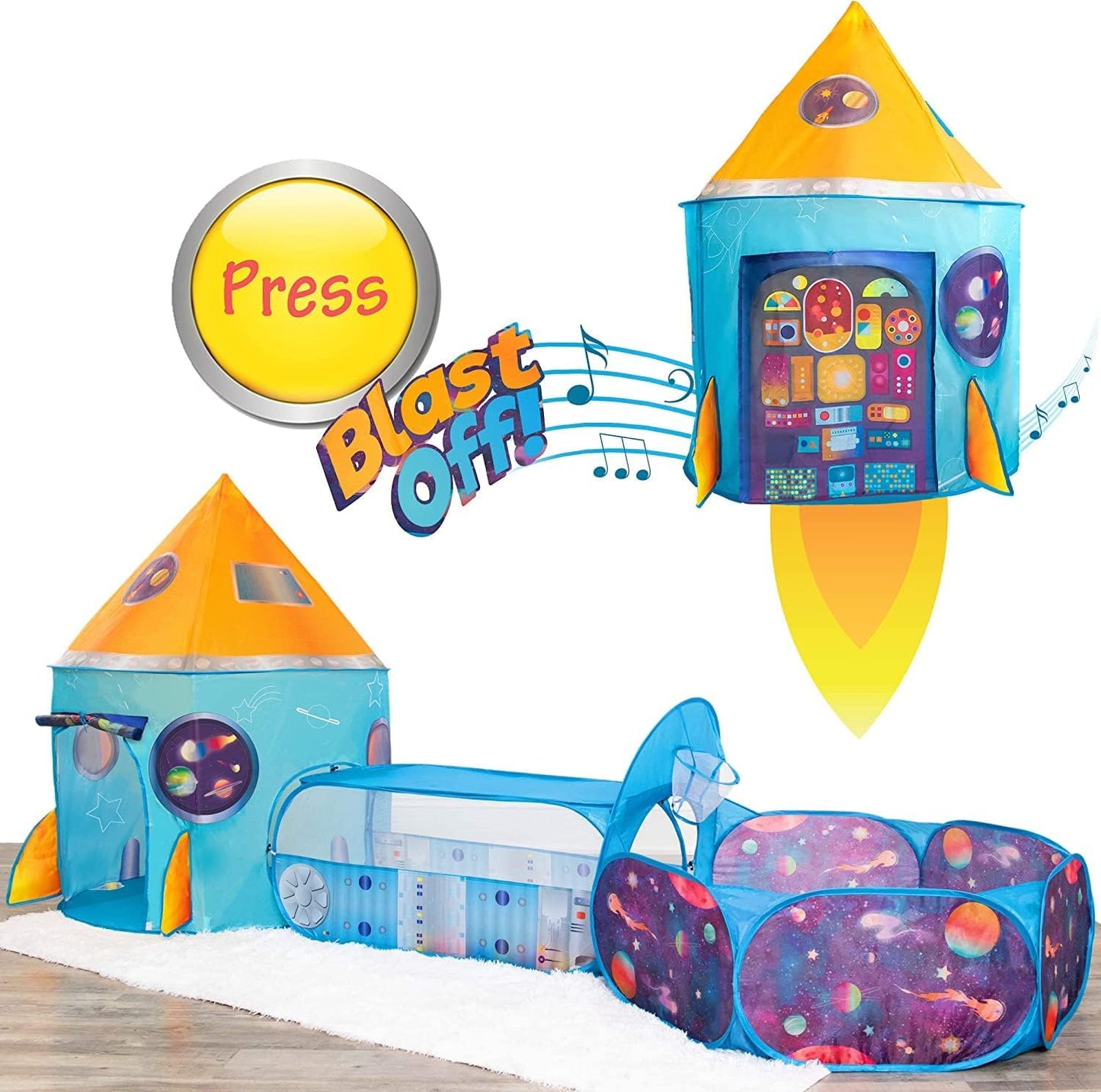 Rocket Ship Play Tent - Creative Kids Play