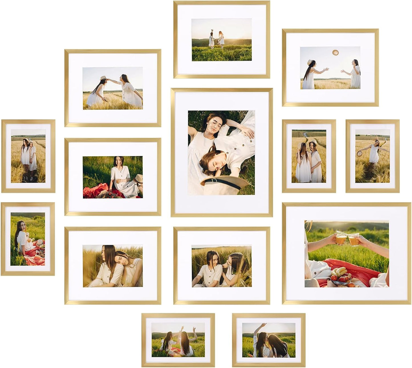 Giftgarden 14 Pack Gold Picture Frames for Stylish Displays