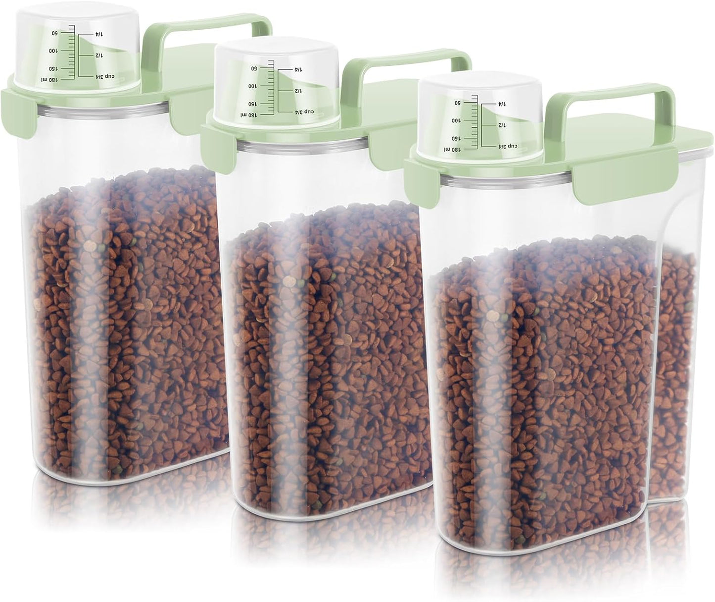 5-7Lbs Dog Cat Food Storage Container with Large Nozzle