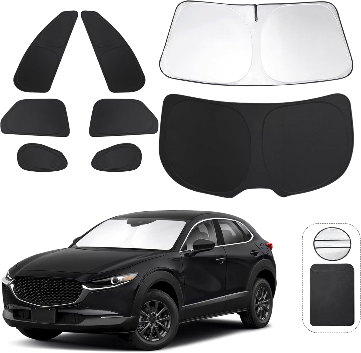 Custom Fit 8PCS Window Shades for Mazda CX-30 2019-2025
