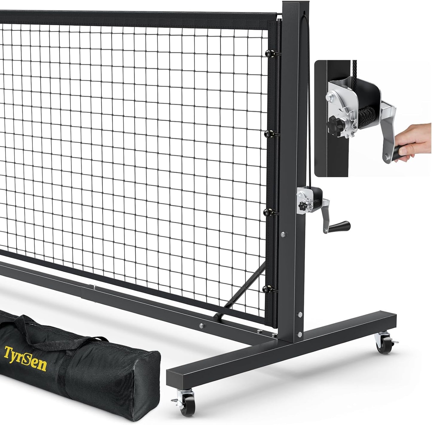 Pro Pickleball Net with Hand Winch Tension System for Easy Setup