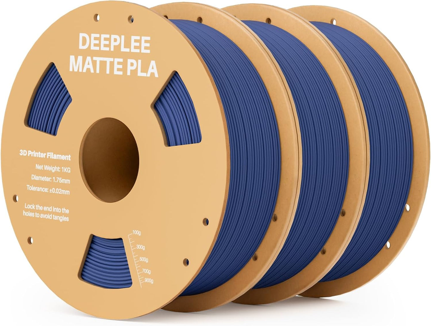 DEEPLEE Matte PLA Filament 1.75mm for 3D Printing Projects