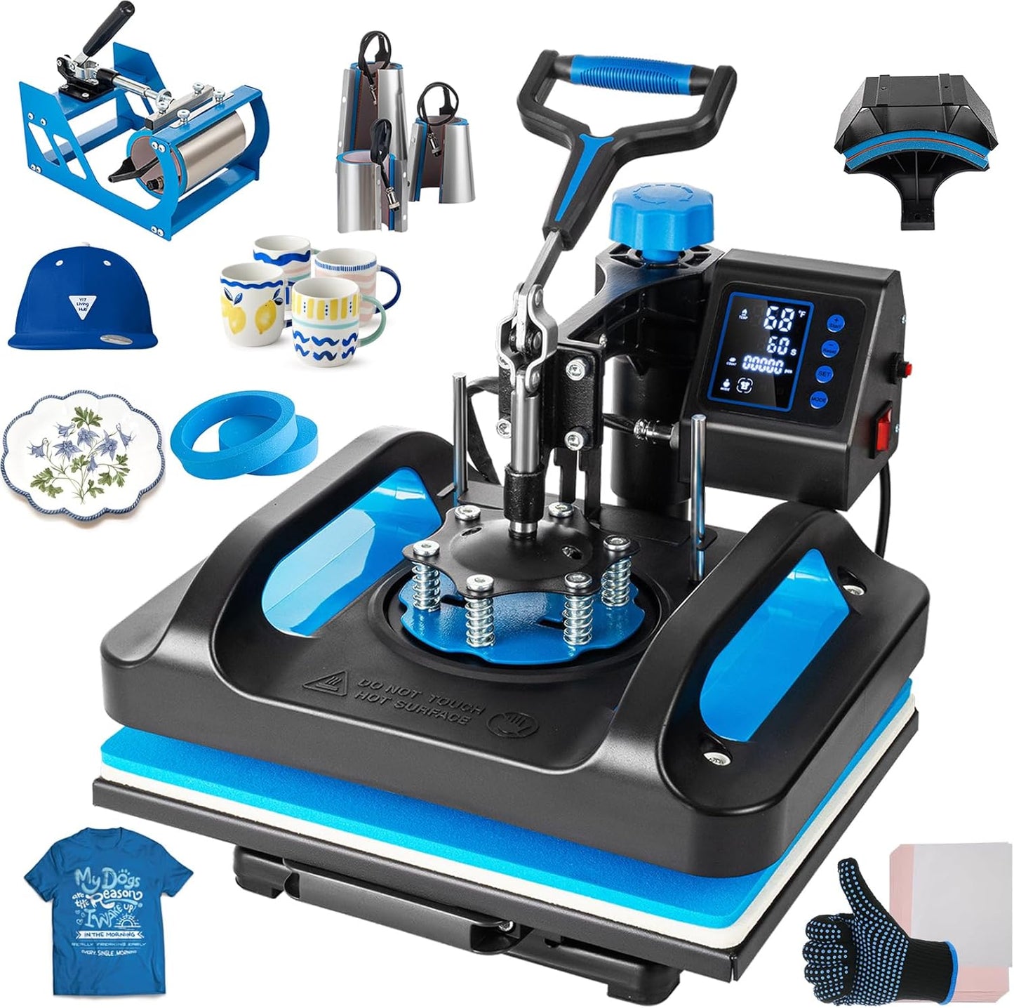 Leomru 8-in-1 Heat Press: Ultimate Multifunction Power!