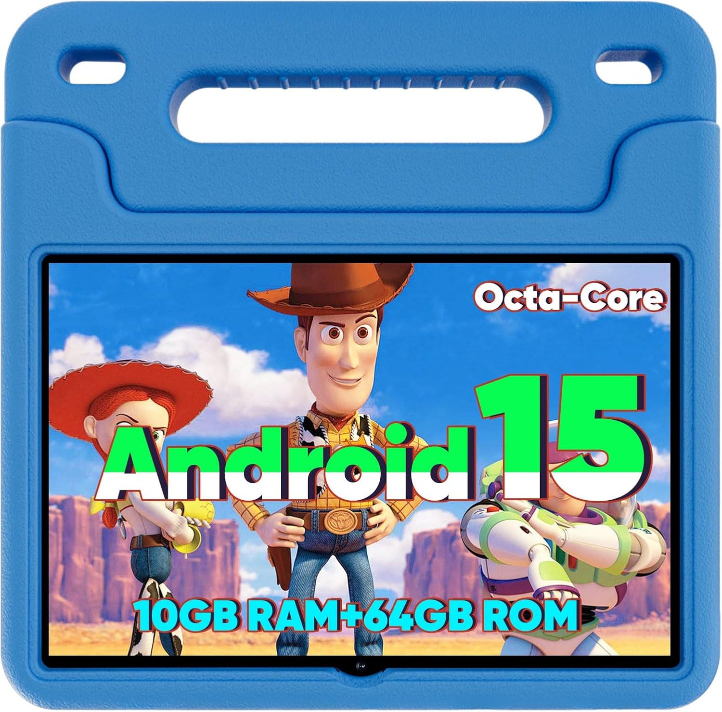 Android 15 Kids Tablet with 10.1 Inch Display and Parental Control